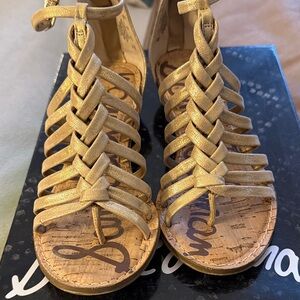 Sam Edelman Gold Braided Sandals